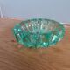 Pierre D'avesn green crystal ashtray, Art Deco