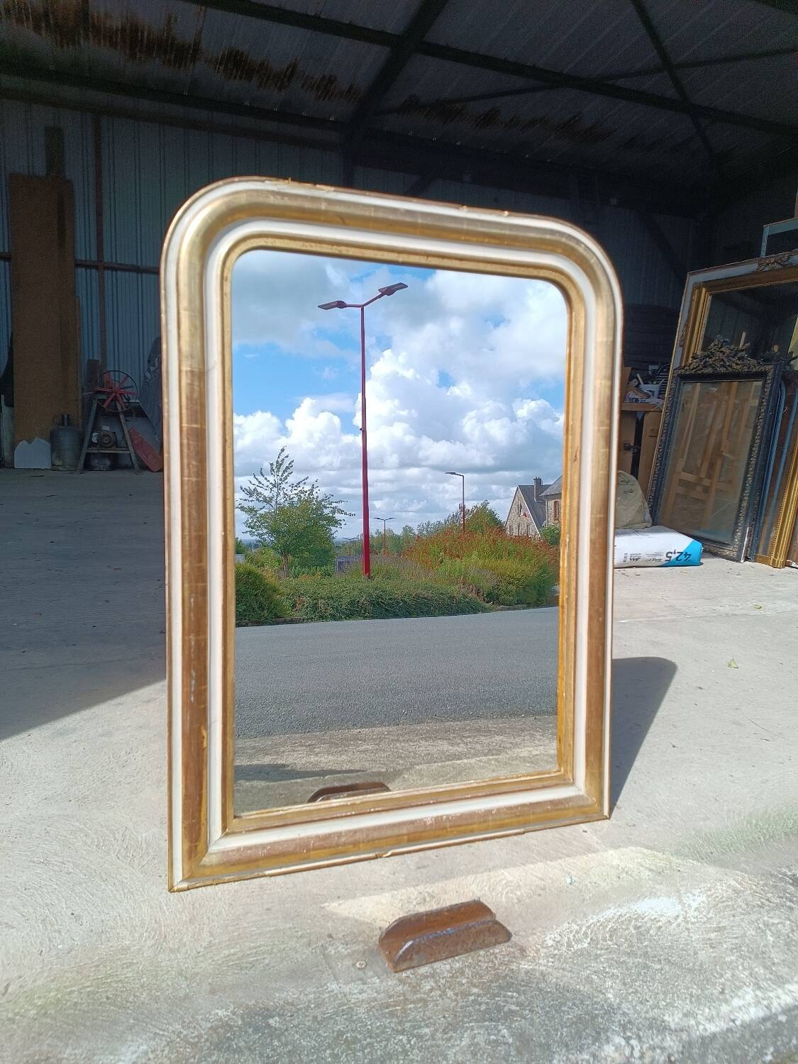 Miroir ancien Louis Philippe 101/74 cm