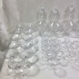 Service de verre en cristal art déco