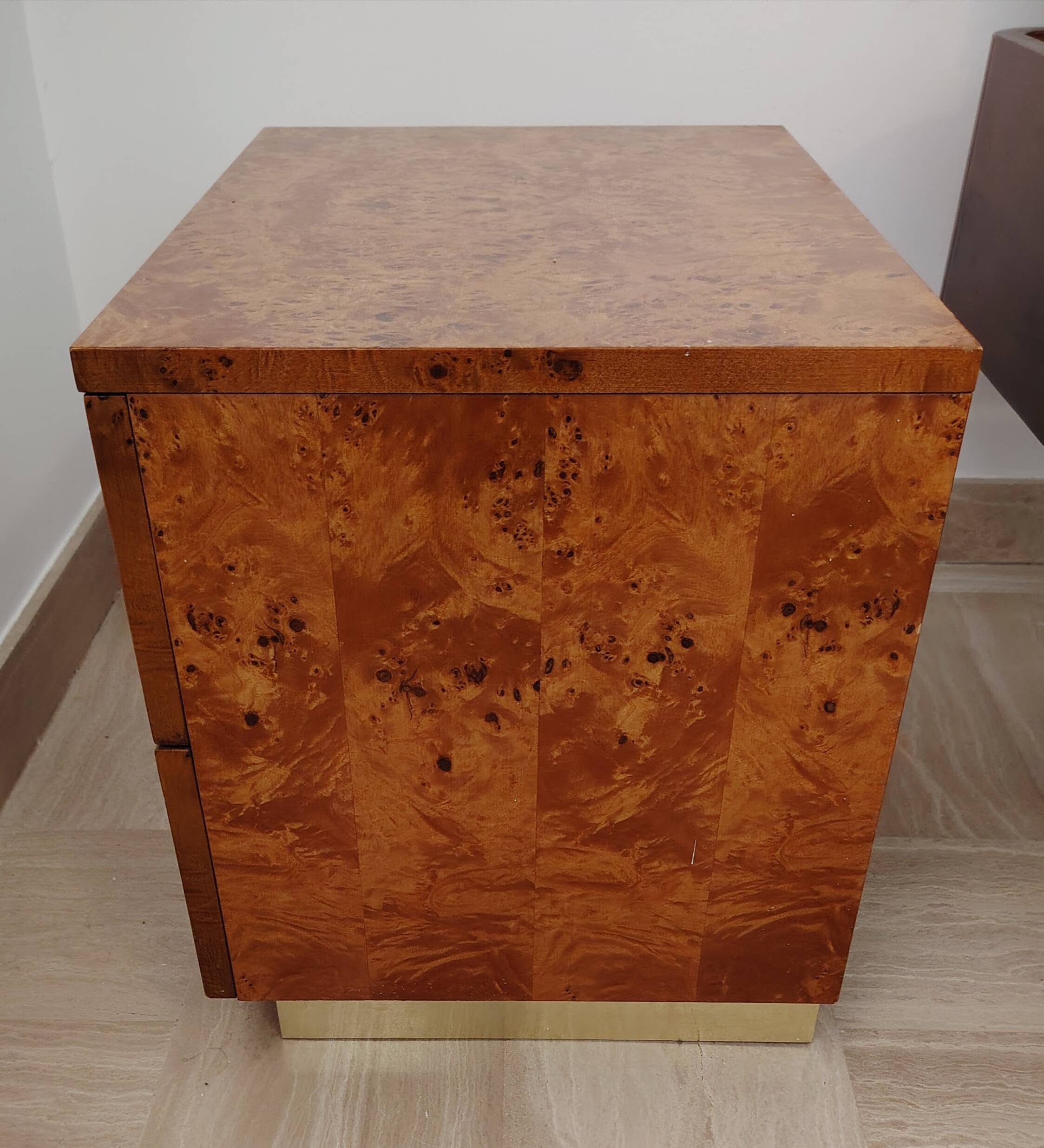 Willy rizzo bedside tables 70s