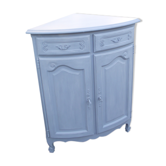 Louis XV style sideboard corner furniture in solid cherry.