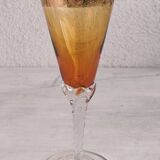 Set of 5 Murano glass flutes