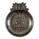 Antique silver-plated metal trinket tray