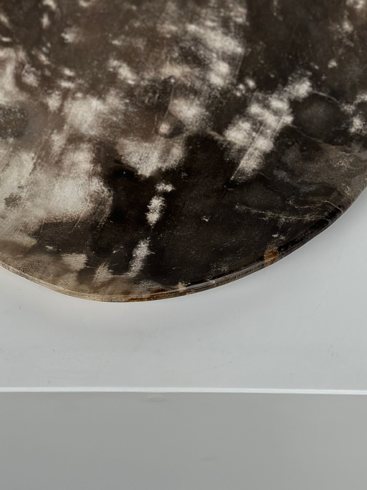 Dish in petrified wood