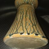 Sandstone vase enamelled large fire cooking 1930/50