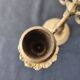 Five-branch candlestick, brass.