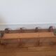 Wooden wall coat rack