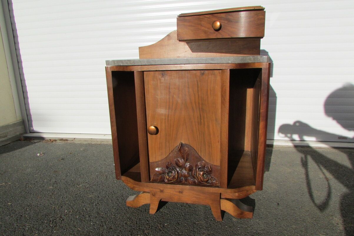 Bedside , nightstand, piece of Art Deco sofa , 1930s