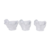 Set of 3 WMF glass cockroaches
