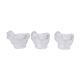 Set de 3 coquetiers WMF en verre