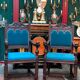Pair of Renaissance-style armchairs