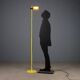 Vintage floor lamp in metal and aluminium, Italy, 1980s.