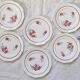 Dinner plates x6, Ceranord, Semi French Porcelain from the late 1950s
