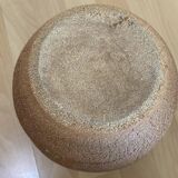 Terracotta ball vase, ocher color