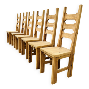 6 chaises brutalistes