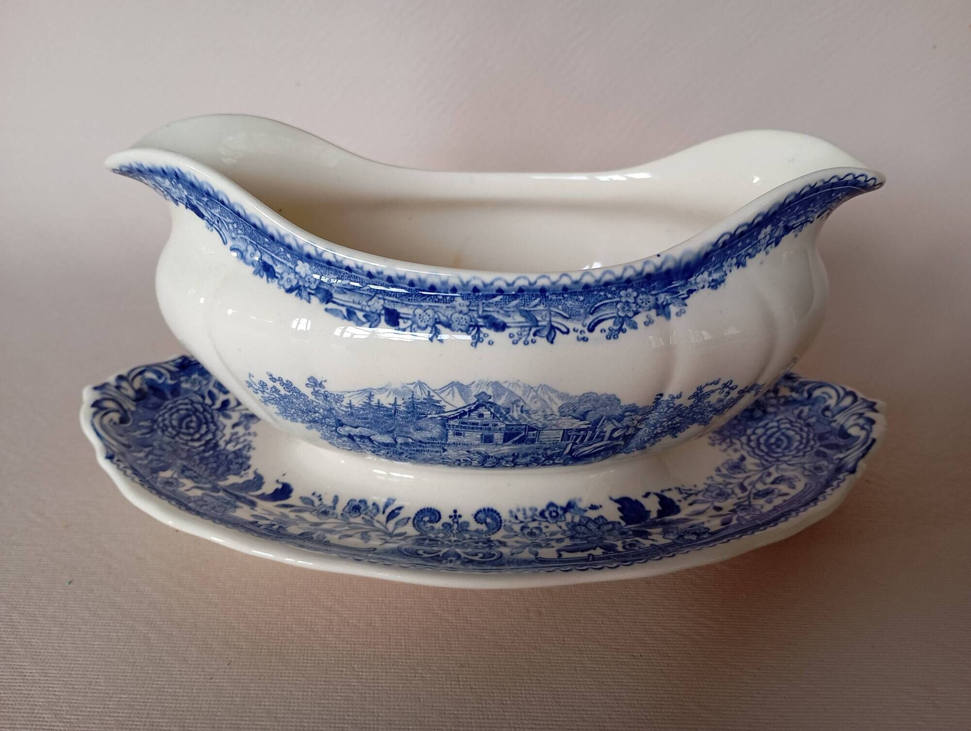 Saucière 'Burgenland' bleu Villeroy & Boch Mettlach