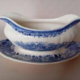Gravy boat 'Burgenland' blue Villeroy & Boch Mettlach