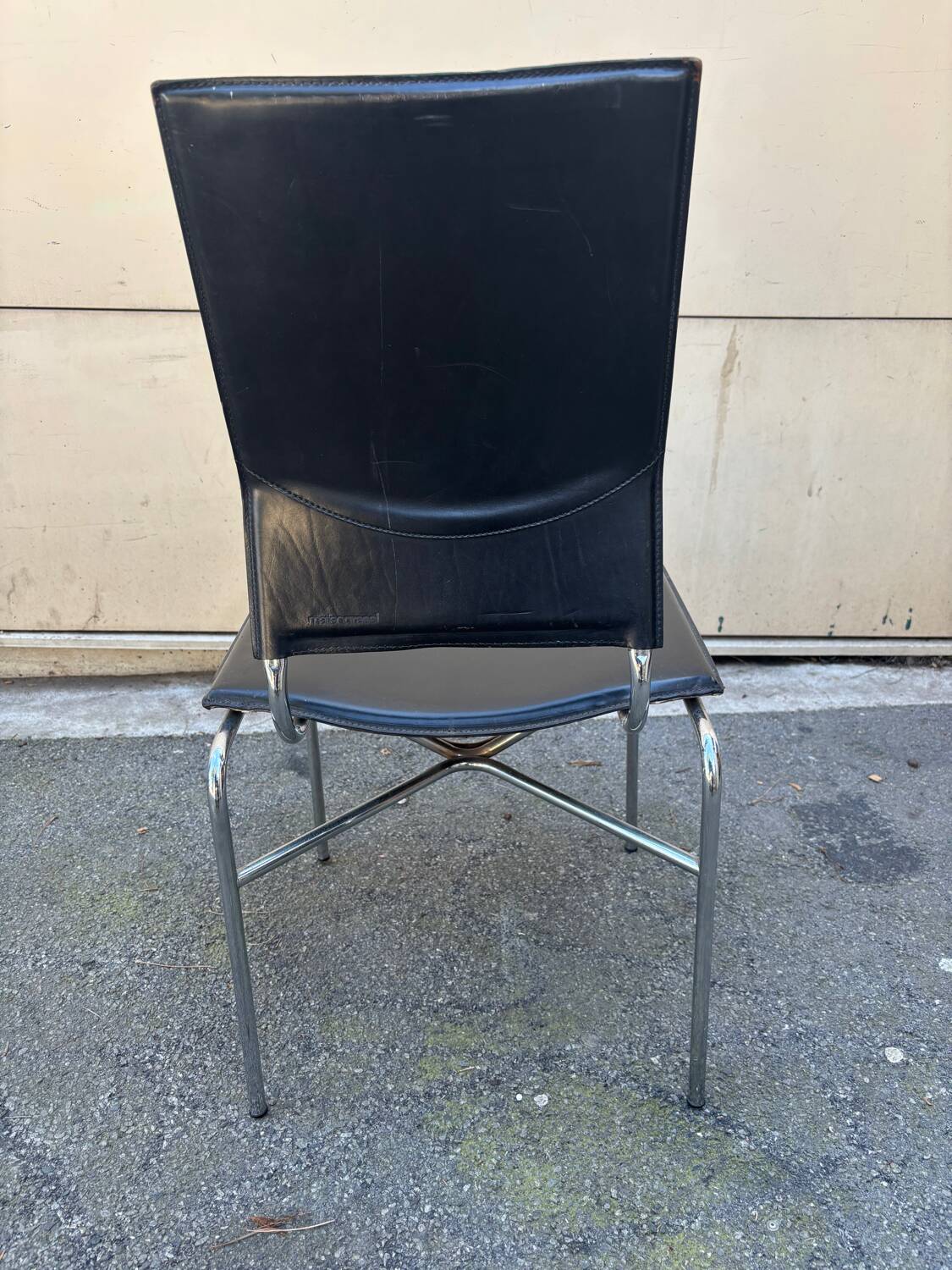 Set of 6 Matteo Grassi leather chairs