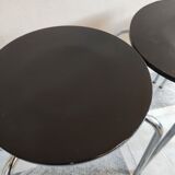 Black stackable stools