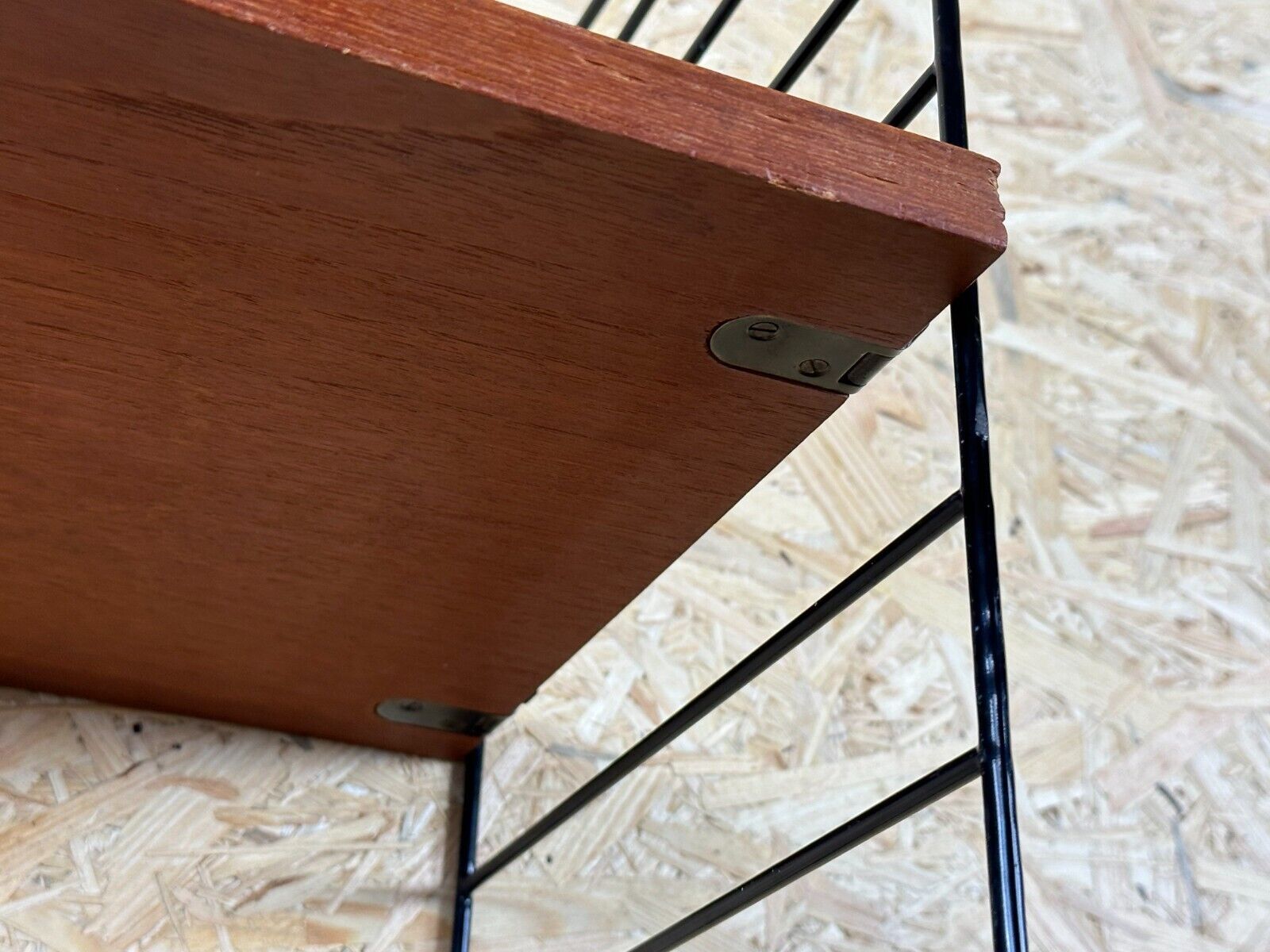 60s 70s teak string shelf module by Kajsa & Nils "Nisse" Strinning Sweden