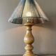 Old turned wood lamp