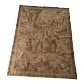 Ancient French Gobelin tapestry – Gallant scene – Early 20th century