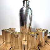 Cocktail shaker Undulations Christofle Gallia 1935 by Luc Lanel