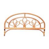 Rattan and bamboo bedhead