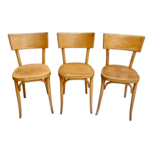 Trio de chaises de bistrot