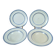 Set of 4 antique English plates – Etruscan Border model
