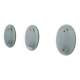 Ensemble de trois appliques en verre courbé par Cristal Art, Italie, années 1960