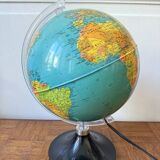 Antique illuminated globe