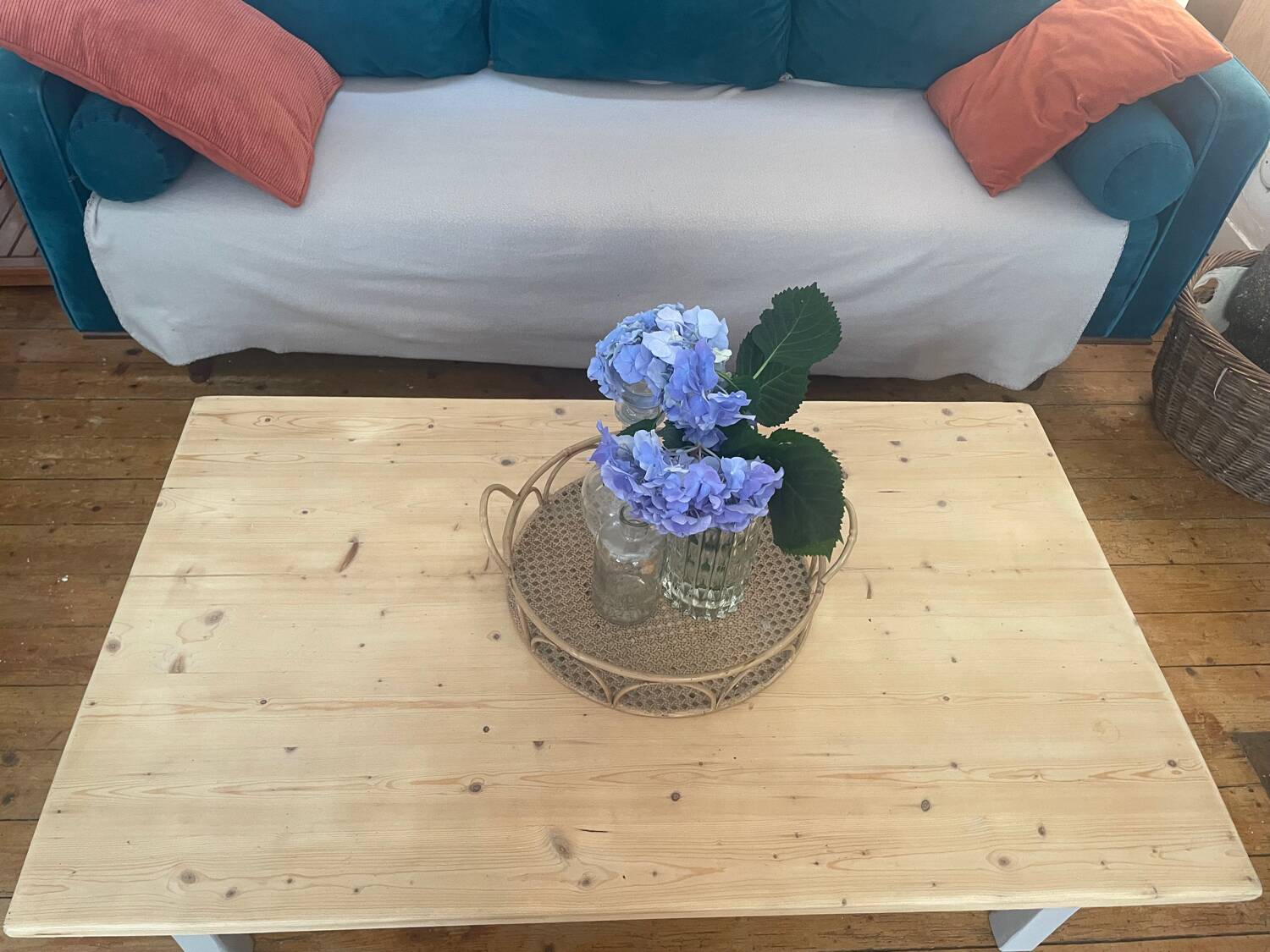 Wooden coffee table