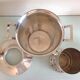 Ancien seau à champagne-rafraichissoir en métal argenté style art déco