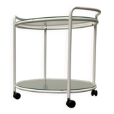 Postmodern Glass Side Table or Dessert Table