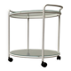 Postmodern Glass Side Table or Dessert Table