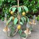 Painted metal chandelier