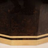 Table à manger Mod. 2007D par Willy Rizzo & Nucci Valsecchi pour Aldo Tura, 1970