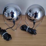 Pair of vintage eyeball table lamps