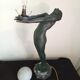 Max Le Verrier Large Art Deco lamp model "Lumina" 64 CM
