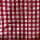 XXXL country tablecloth in poppy red gingham canvas