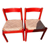 Carimate chairs by Vico Magistretti for Cassina