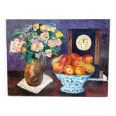 Wildflowers and fruits, still life signed 1996
