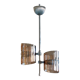 Smoked plexiglass chandelier 1960 1970 vintage seventies