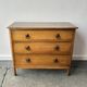 1940s vintage small Georgian style oak chest of drawers