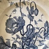 Old iron clay dish, Pavots de Longchamp model