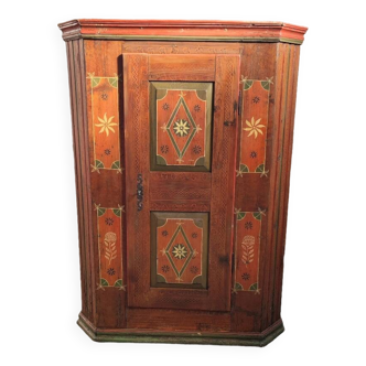 Armoire une porte décoration peinture signée JC Pigget
