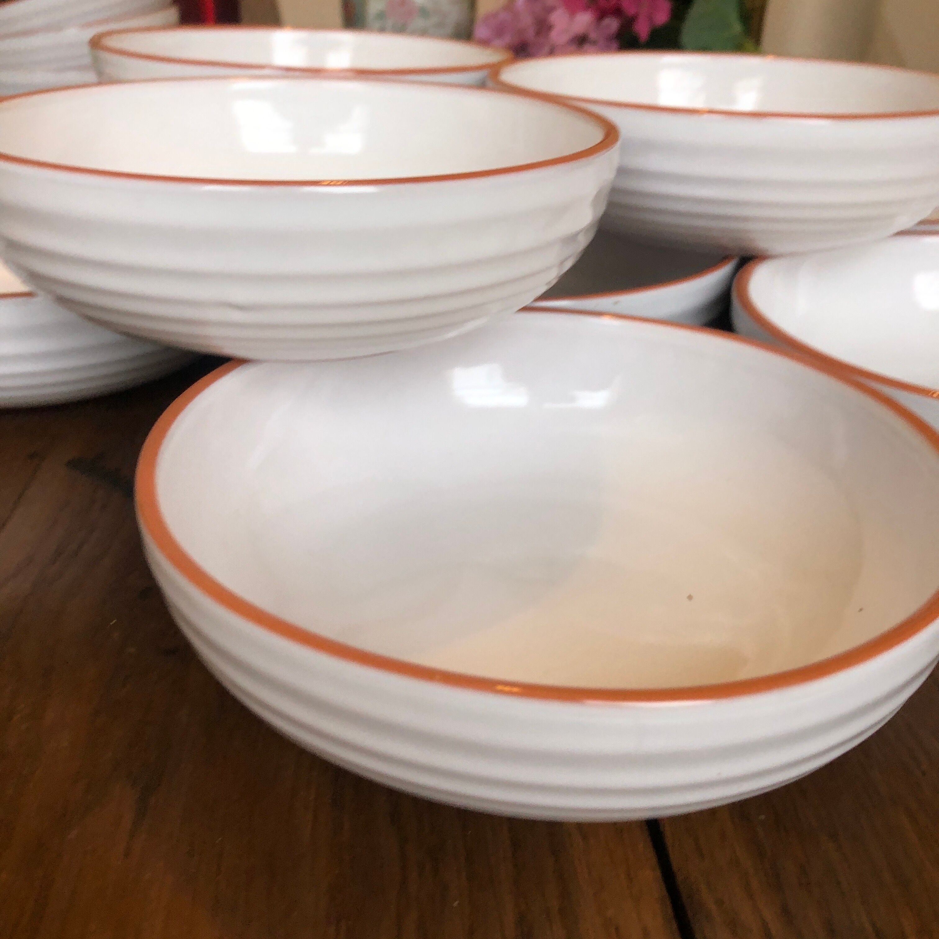 Set of 10 bowls or caps