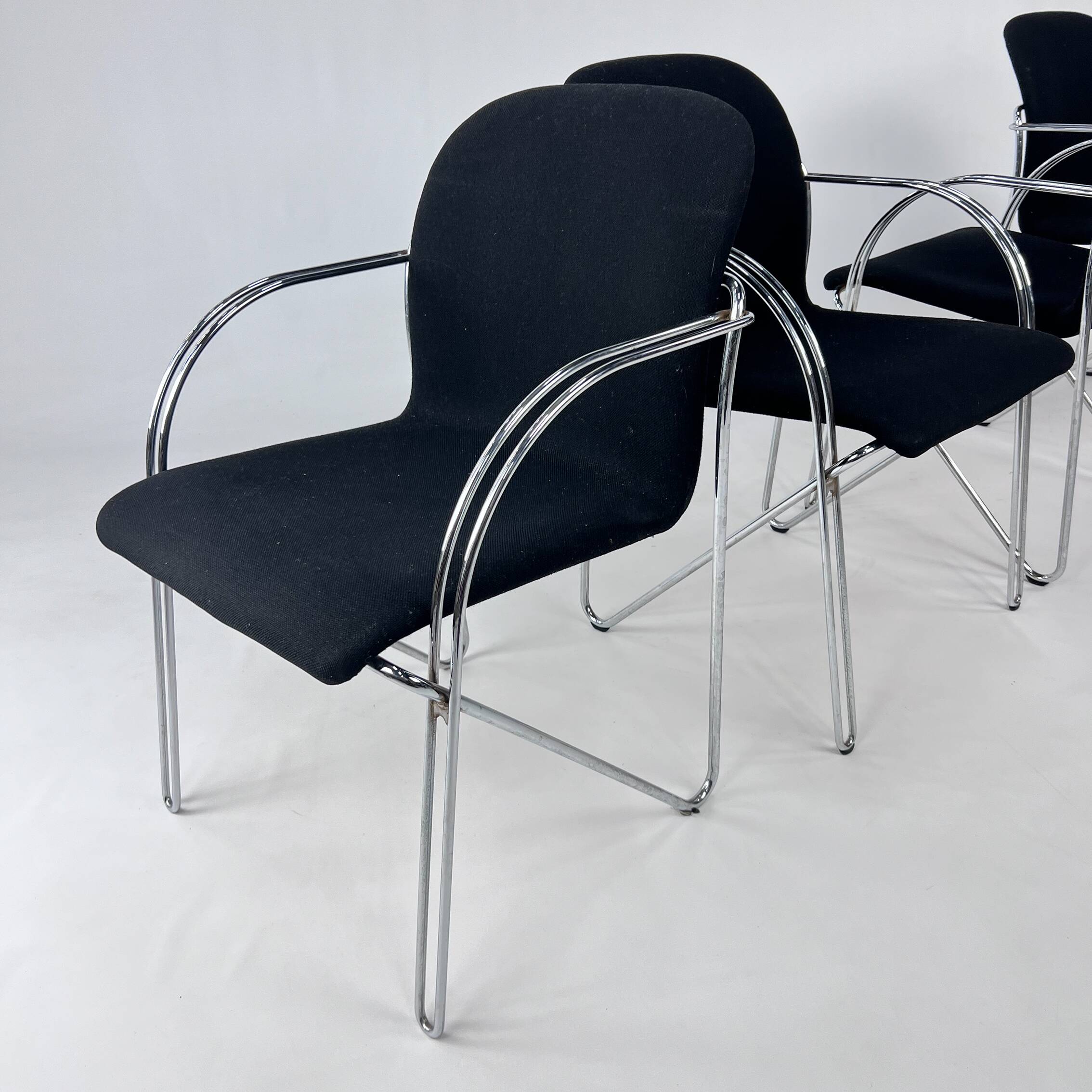 Danish Wire Chairs by Alfred Homann for Gispen, 1970s