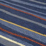 Scandinavian post modern gallery rug, archive matt-tema, 249 x 81 cm